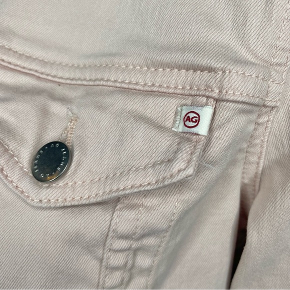 Adriano Goldschmied Robyn Long Sleeve Denim Jacket Vintage Pink Small S SSW4087 - Picture 5 of 11